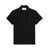 AMI Paris Short-sleeved polo shirt with logo Black
