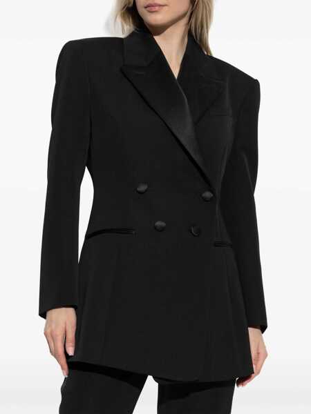 Sacouri Givenchy Blazer with pleated back Black Femei (BM 17403732) 3