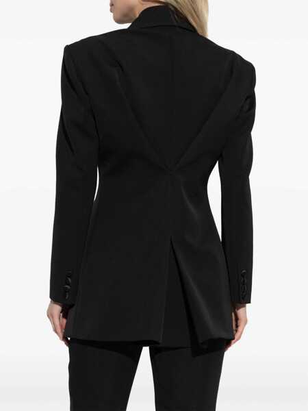 Sacouri Givenchy Blazer with pleated back Black Femei (BM 17403732) 4