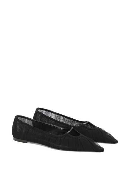 Balerini NENSI DOJAKA Pointed-toe ballet flats Black Femei (BM 17404104) 2