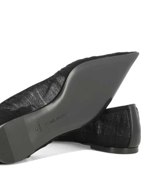 Balerini NENSI DOJAKA Pointed-toe ballet flats Black Femei (BM 17404104) 5