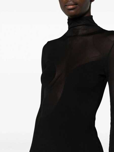 Rochii elegante NENSI DOJAKA Asymmetric dress Black Femei (BM 17404152) 5