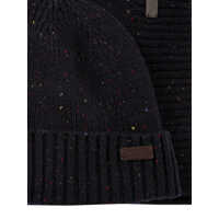 Caciuli pentru Barbati - Caciuli Barbour Carlton Fleck beanie & scarf set Blue Barbati (BM 17404869) - B-mall.ro