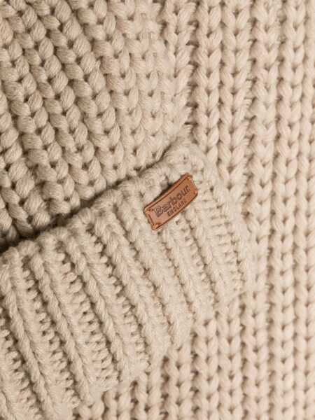 Caciuli Barbour Saltburn beanie and scarf set Beige Femei (BM 17404986) 2