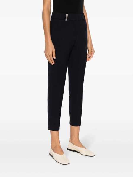 Pantaloni casual Peserico Tailored trousers Blue Femei (BM 17405058) 3