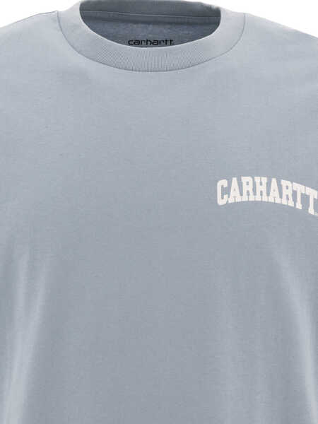 Tricouri Carhartt University Script t-shirt Light blue Barbati (BM 17405103) 3