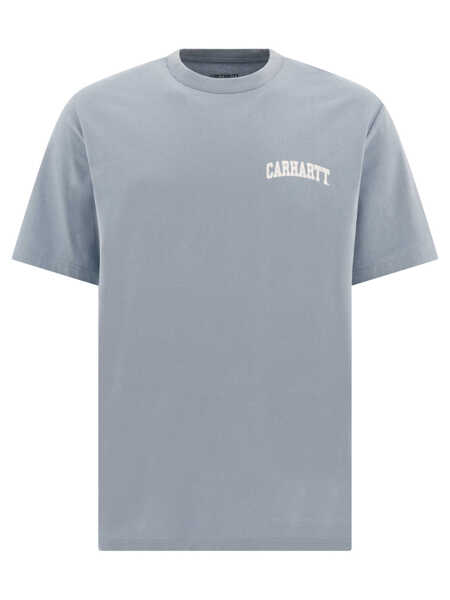Tricouri Carhartt University Script t-shirt Light blue Barbati (BM 17405103) 1