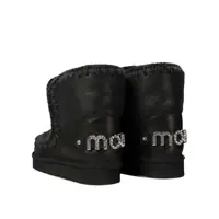 Botine Dama - Botine Mou Eskimo 18 with rhinestones logo ankle boots Black Femei (BM 17405199) - B-mall.ro
