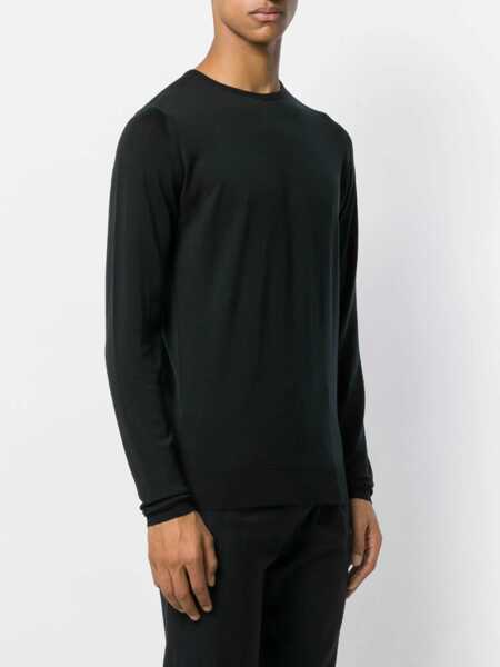 Pulovere John Smedley Merino wool Lundy crewneck sweater in Black Barbati (BM 17405271) 3