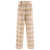Peserico Check wool trousers Beige