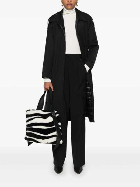 Pantaloni casual Herno Wool blend cargo trousers Black Femei (BM 17405325) 2