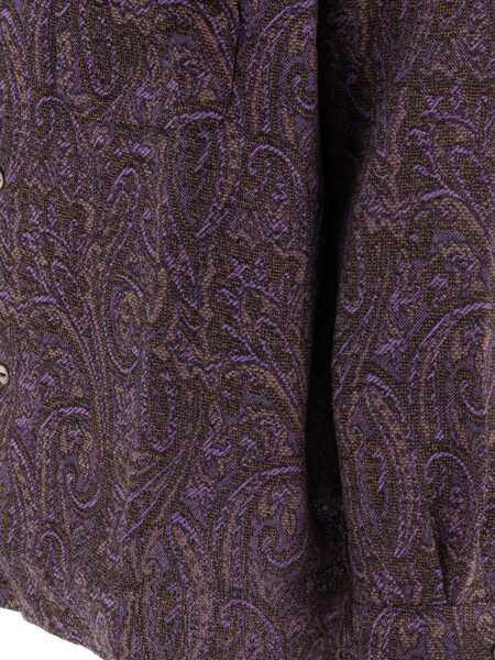 Camasi casual NEEDLES Paisley wool shirt Purple Barbati (BM 17405412) 3