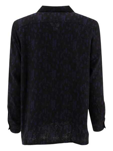 Camasi casual NEEDLES Abstract Jacquard shirt Blue Barbati (BM 17405511) 2