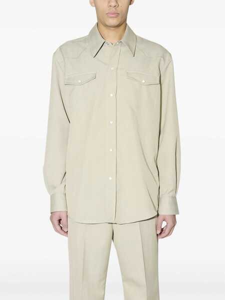 Camasi casual OUR LEGACY Frontier shirt Green Barbati (BM 17405556) 3