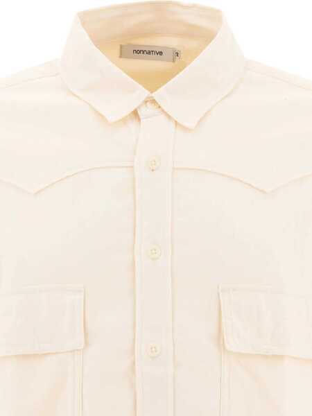 Camasi casual NONNATIVE Shirts White Barbati (BM 17405877) 1