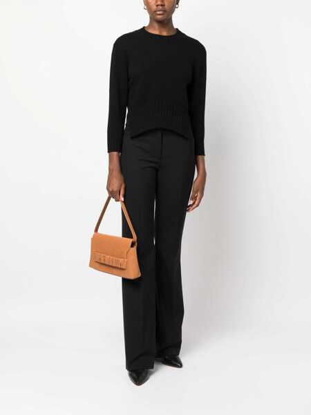 Pulovere Loulou Studio Mora cashmere crewneck sweater Black Femei (BM 17405976) 2