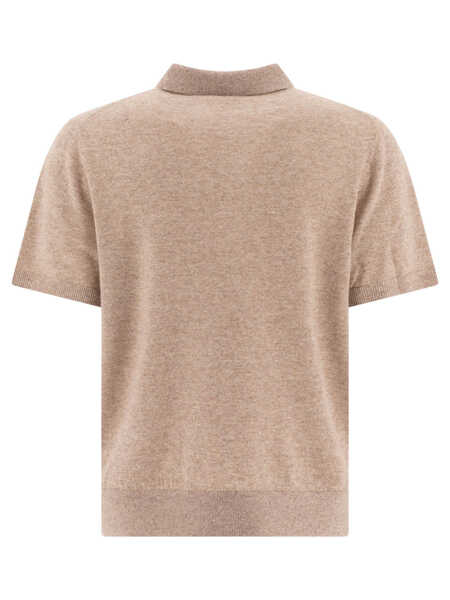Tricouri Polo Vince Linen, wool and chashmere polo shirt Beige Barbati (BM 17406195) 2