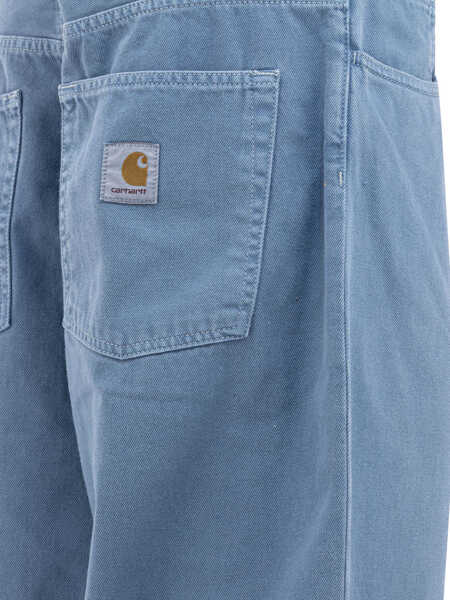 Pantaloni casual Carhartt Brandon trousers Light blue Barbati (BM 17406435) 4