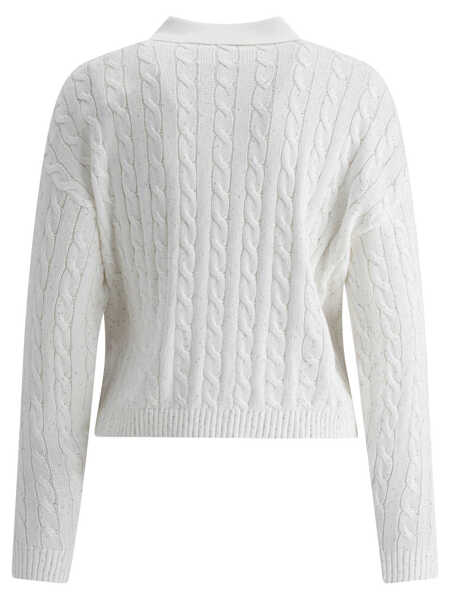 Tricouri Polo Brunello Cucinelli Polo shirts White Femei (BM 17406465) 2