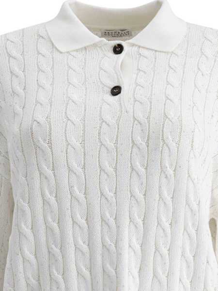 Tricouri Polo Brunello Cucinelli Polo shirts White Femei (BM 17406465) 3