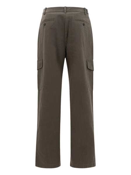 Pantaloni casual Vince Cotton and linen cargo trousers Green Barbati (BM 17406555) 2