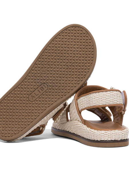 Sandale Alibi Maya raffia sandals Beige Femei (BM 17406846) 5