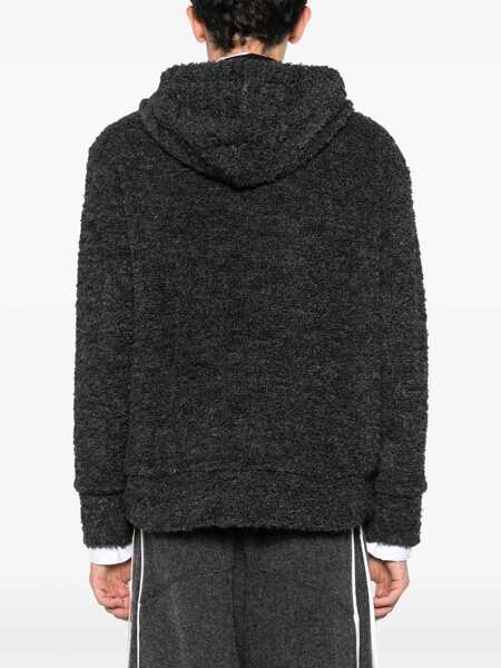 Bluze de trening JUNYA WATANABE Textured drawstring zipped hoodie Grey Barbati (BM 17407158) 4