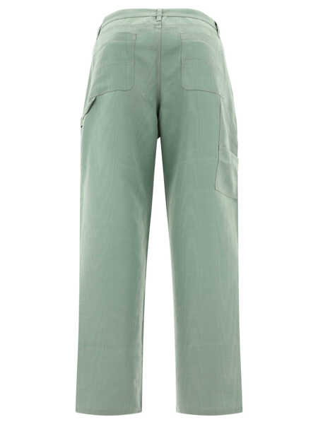 Pantaloni casual BRAIN DEAD Double Knee trousers Green Barbati (BM 17407170) 2