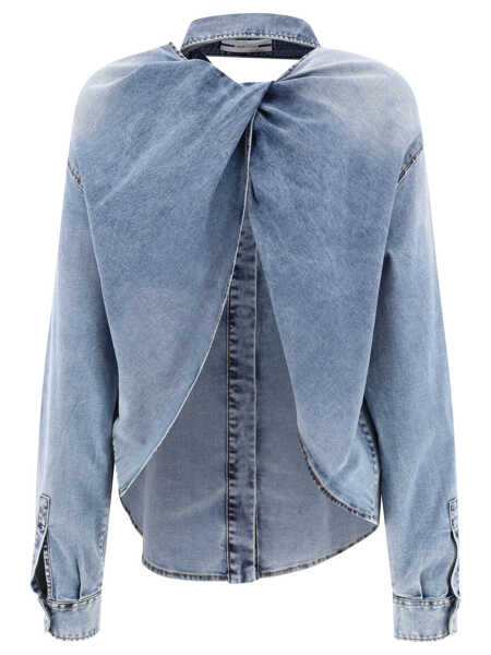 Camasi office Jacob Cohen Shirt with cut-out Light Blue Femei (BM 17407209) 2