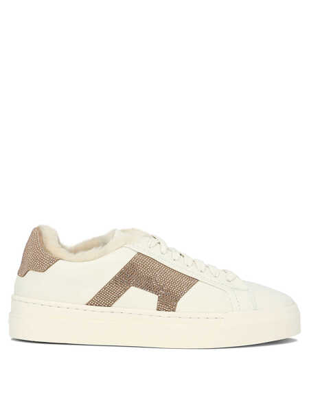 Sneakers Santoni Double Buckle rhinestone-embellished sneakers White Femei (BM 17407212) 1