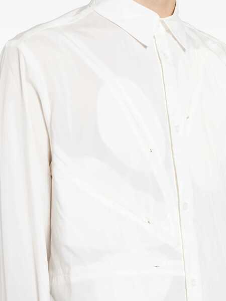 Camasi casual POST ARCHIVE FACTION PAF 5.1 Center shirt White Barbati (BM 17407263) 5