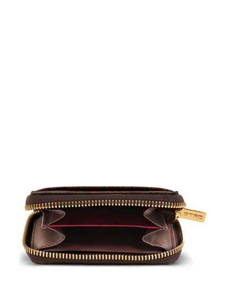 Portofele ETRO Coin purse Arnica with Pegasus Bordeaux Femei (BM 17407338) 3