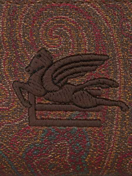 Portofele ETRO Coin purse Arnica with Pegasus Bordeaux Femei (BM 17407338) 4