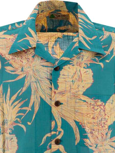 Camasi casual Sun Surf Sun Surf Island Pineapple shirt Blue Barbati (BM 17407476) 5