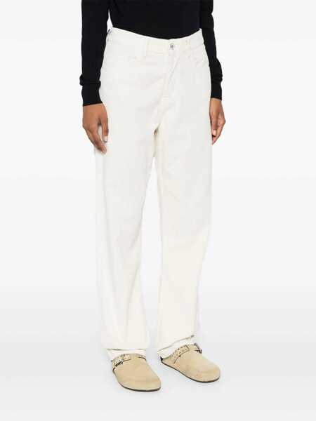 Pantaloni casual Jacob Cohen Gigi Over corduroy trousers White Femei (BM 17407500) 3