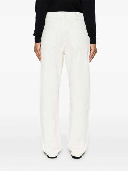 Pantaloni casual Jacob Cohen Gigi Over corduroy trousers White Femei (BM 17407500) 4
