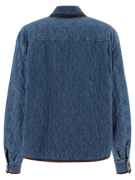 Camasi office Jacob Cohen Denim overshirt Blue Femei (BM 17407515) 2