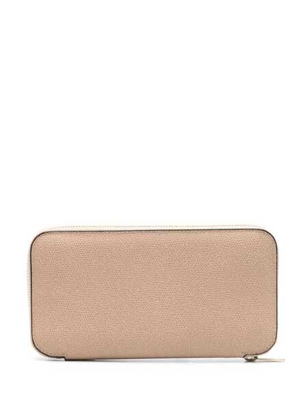 Portofele VALEXTRA 10 CC wallet with zip Beige Femei (BM 17407599) 2