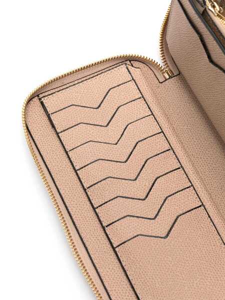 Portofele VALEXTRA 10 CC wallet with zip Beige Femei (BM 17407599) 3