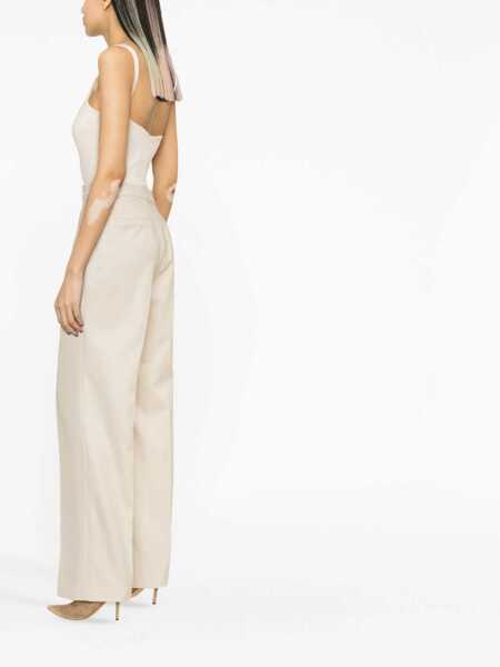 Pantaloni casual Loulou Studio Sbiru trousers Beige Femei (BM 17407662) 4