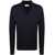 John Smedley Merino wool "Tapton" half-zip sweater Blue