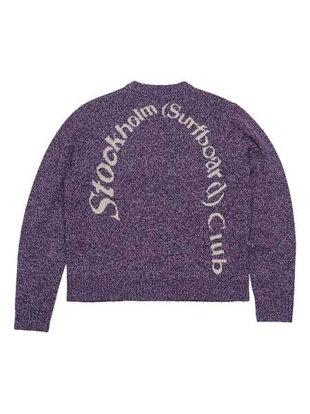 Pulovere STOCKHOLM SURFBOARD CLUB Mlange sweater Purple Barbati (BM 17407683) 2