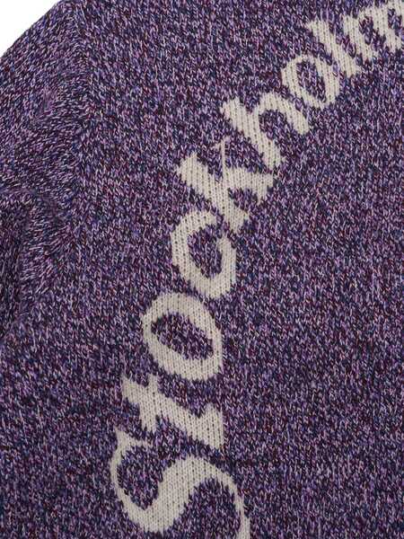 Pulovere STOCKHOLM SURFBOARD CLUB Mlange sweater Purple Barbati (BM 17407683) 3