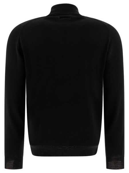 Pulovere John Smedley Merino wool Tapton half-zip sweater Black Barbati (BM 17407686) 2