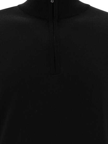 Pulovere John Smedley Merino wool Tapton half-zip sweater Black Barbati (BM 17407686) 3