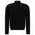 John Smedley Merino wool "Tapton" half-zip sweater Black