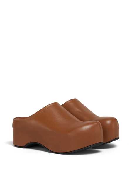 Mocasini Marni Chunky Sabot Brown Femei (BM 17407770) 2
