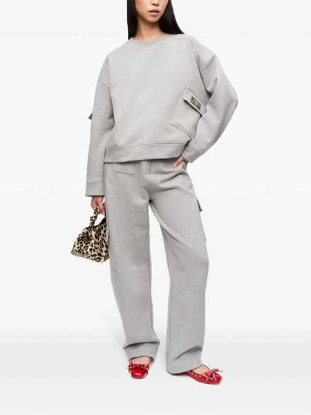 Hanorace Ganni Sweatshirt with asymmetrical pockets Grey Femei (BM 17408166) 2