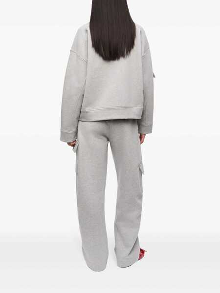 Hanorace Ganni Sweatshirt with asymmetrical pockets Grey Femei (BM 17408166) 3
