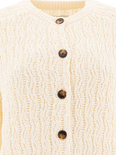 Cardigane Loulou Studio Sean cardigan White Femei (BM 17408229) 3